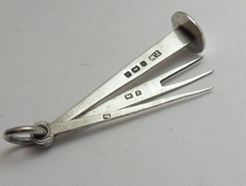 VICTORIAN SILVER PIPE SMOKERS TOOL BIRMINGHAM 1900 - ADDITIONAL PHOTO 2