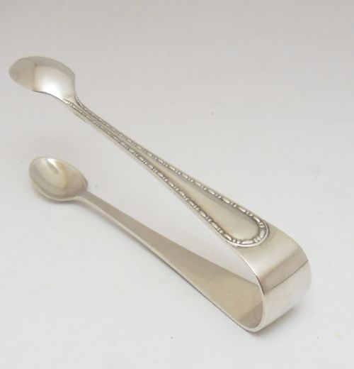 silver sugar tongs sheffield 1918 deakin sons - CATEGORY: ANTIQUE SILVER - DATED 1920