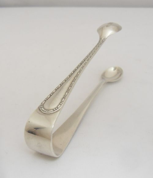 SILVER SUGAR TONGS SHEFFIELD 1918 DEAKIN SONS - ADDITIONAL PHOTO 3