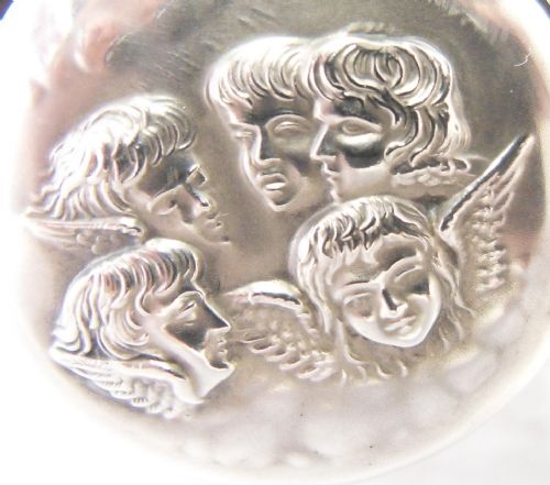 PAIR OF SILVER LIDDED 'REYNOLD'S ANGELS' POTS BIRMINGHAM 1908 - ADDITIONAL PHOTO 7