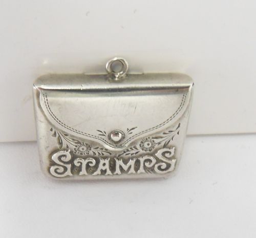 EDWARDIAN SILVER STAMP CASE BRIMINGHAM 1905 - ADDITIONAL PHOTO 1