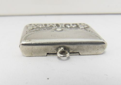 EDWARDIAN SILVER STAMP CASE BRIMINGHAM 1905 - ADDITIONAL PHOTO 3