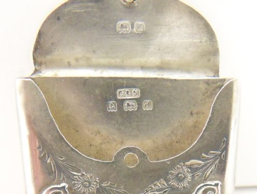 EDWARDIAN SILVER STAMP CASE BRIMINGHAM 1905 - ADDITIONAL PHOTO 4
