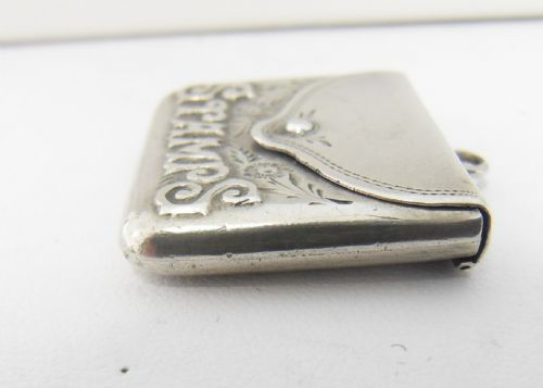 EDWARDIAN SILVER STAMP CASE BRIMINGHAM 1905 - ADDITIONAL PHOTO 5