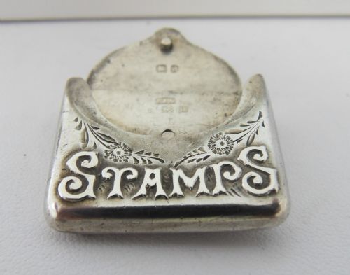 EDWARDIAN SILVER STAMP CASE BRIMINGHAM 1905 - ADDITIONAL PHOTO 6