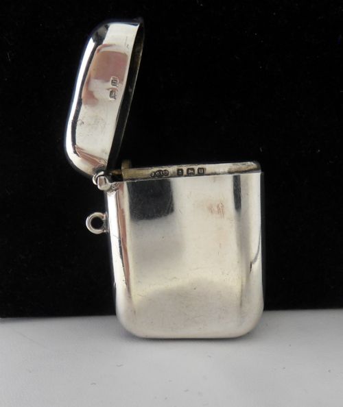 SILVER CURVED VESTA CASE BIRMINGHAM 1919 - ADDITIONAL PHOTO 1