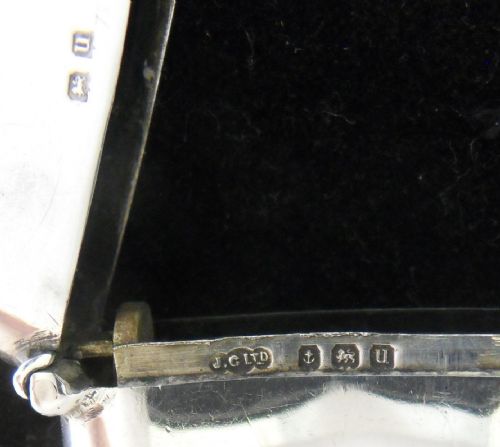 SILVER CURVED VESTA CASE BIRMINGHAM 1919 - ADDITIONAL PHOTO 2