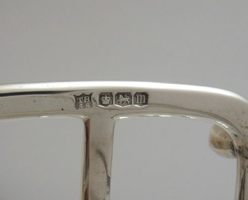SILVER GOTHIC ARCH TOAST RACK SHEFFIELD 1929 - ADDITIONAL PHOTO 3