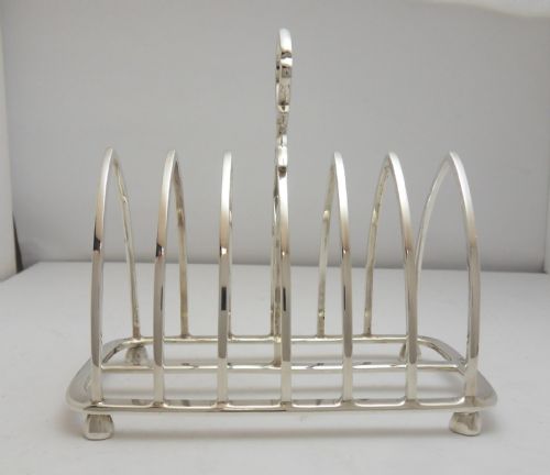 SILVER GOTHIC ARCH TOAST RACK SHEFFIELD 1929 - ADDITIONAL PHOTO 5