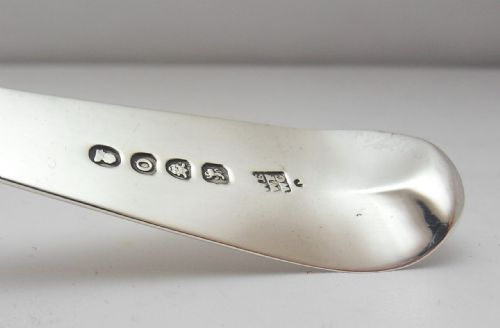 GEORGIAN SILVER STILTON CHEESE SCOOP LONDON 1809 - ADDITIONAL PHOTO 2