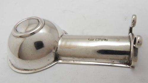 SUPERB SILVER CIGAR REST HALLMARKED CHESTER 1924 - ADDITIONAL PHOTO 6