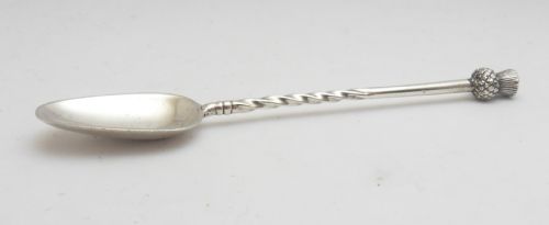 VICTORIAN SILVER THISTLE SPOON EDINBURGH 1889 - ADDITIONAL PHOTO 1
