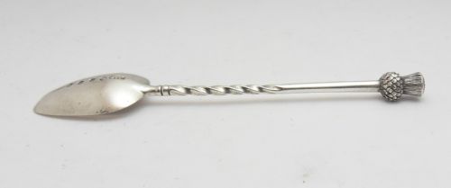 VICTORIAN SILVER THISTLE SPOON EDINBURGH 1889 - ADDITIONAL PHOTO 2