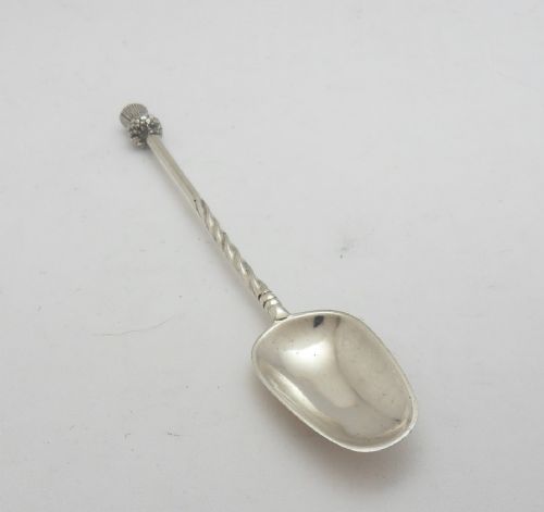 VICTORIAN SILVER THISTLE SPOON EDINBURGH 1889 - ADDITIONAL PHOTO 6