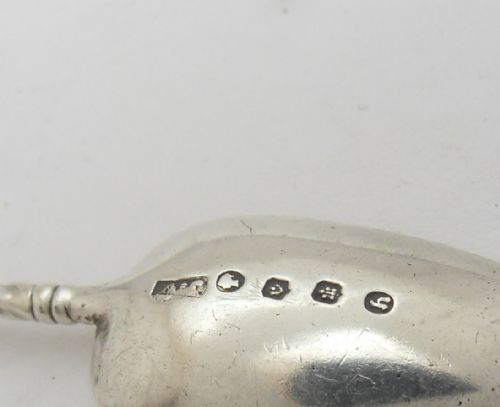 VICTORIAN SILVER THISTLE SPOON EDINBURGH 1889 - ADDITIONAL PHOTO 7