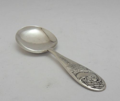 CHILD'S NURSERY RHYME SILVER SPOON GLASGOW 1929 - ADDITIONAL PHOTO 1