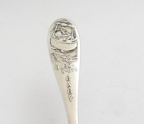 CHILD'S NURSERY RHYME SILVER SPOON GLASGOW 1929 - ADDITIONAL PHOTO 2