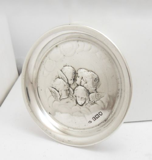 SILVER REYNOLD'S ANGELS PIN DISH LONDON 1906 - ADDITIONAL PHOTO 4