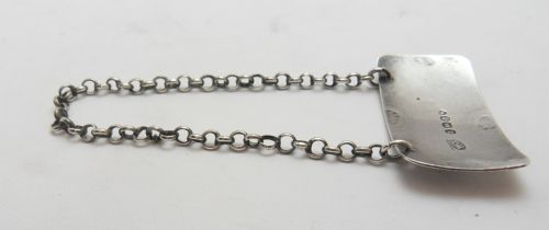 GEORGIAN SILVER BRANDY WINE DECANTER LABEL LONDON 1822 - ADDITIONAL PHOTO 5