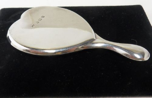 miniature silver heart shaped mirror birmingham 1907 - CATEGORY: ANTIQUE SILVER - DATED EDWARDIAN