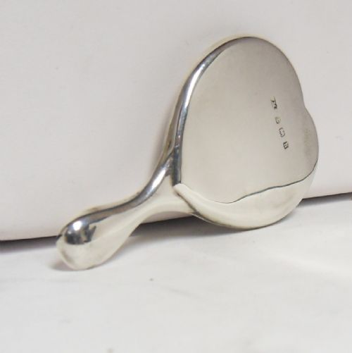 MINIATURE SILVER HEART SHAPED MIRROR BIRMINGHAM 1907 - ADDITIONAL PHOTO 7