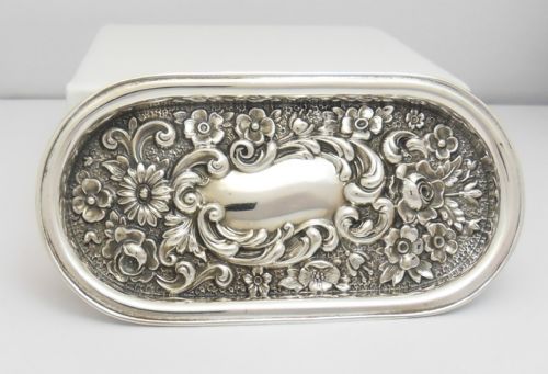 victorian silver pin tray chester 1898 - CATEGORY: ANTIQUE SILVER - DATED VICTORIAN
