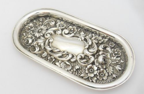 VICTORIAN SILVER PIN TRAY CHESTER 1898 - ADDITIONAL PHOTO 1