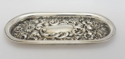 VICTORIAN SILVER PIN TRAY CHESTER 1898 - ADDITIONAL PHOTO 2