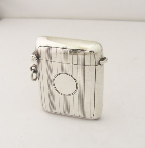 FINE SILVER VESTA CASE BIRMINGHAM 1914 - ADDITIONAL PHOTO 1