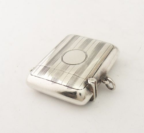 FINE SILVER VESTA CASE BIRMINGHAM 1914 - ADDITIONAL PHOTO 3