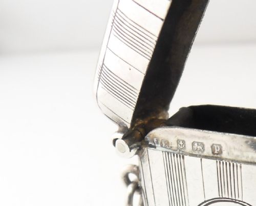FINE SILVER VESTA CASE BIRMINGHAM 1914 - ADDITIONAL PHOTO 4