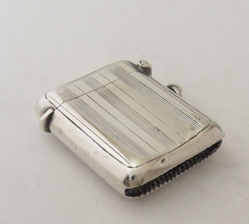FINE SILVER VESTA CASE BIRMINGHAM 1914 - ADDITIONAL PHOTO 6