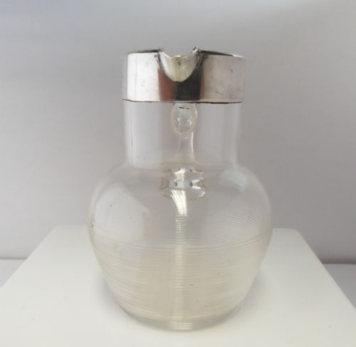 SILVER RIMMED JUG MATCH STRIKER LONDON 1902 - ADDITIONAL PHOTO 1