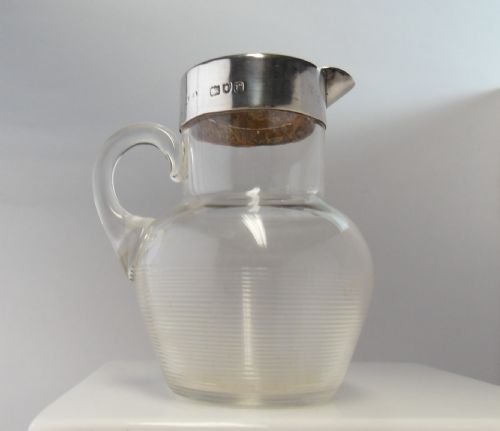 SILVER RIMMED JUG MATCH STRIKER LONDON 1902 - ADDITIONAL PHOTO 5