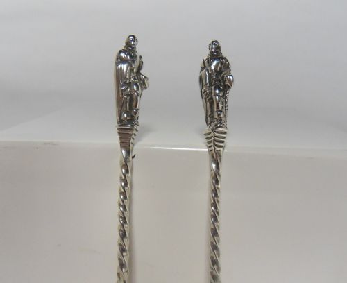 SILVER APOSTLE SALT SPOONS SHEFFIELD 1881 - ADDITIONAL PHOTO 3