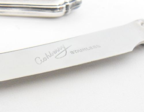 CASED SET OF SIX SILVER HANDLED TEA KNIVES SHEFFIELD 1937 - ADDITIONAL PHOTO 9
