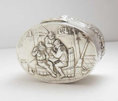 splendid silver trinket box london 1903 import marks - CATEGORY: ANTIQUE SILVER - DATED EDWARDIAN