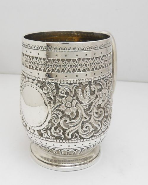 SUPERB SILVER CHRISTENING MUG LONDON 1884 - ADDITIONAL PHOTO 7