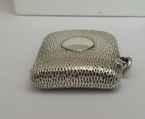 SILVER VESTA UNUSUAL TEXTURED FINISH BIRMINGHAM 1907 - ADDITIONAL PHOTO 7