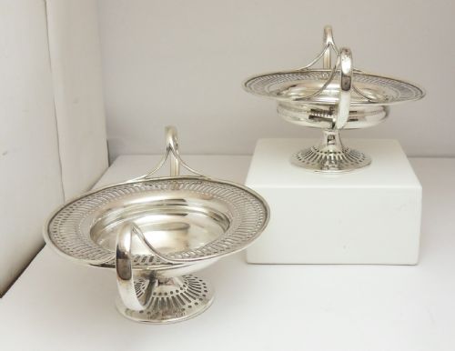 PAIR OF SILVER BONBON DISHES BY MAPPIN WEBB LONDON 1912 - ADDITIONAL PHOTO 2
