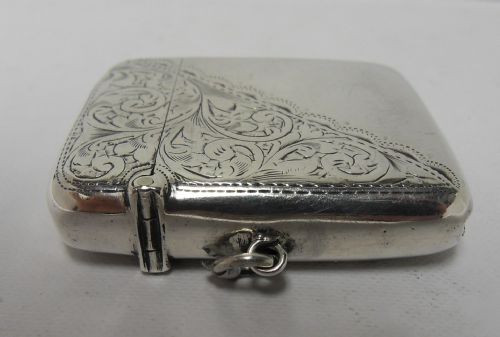 EDWARDIAN SILVER VESTA CASE LONDON 1903 - ADDITIONAL PHOTO 4