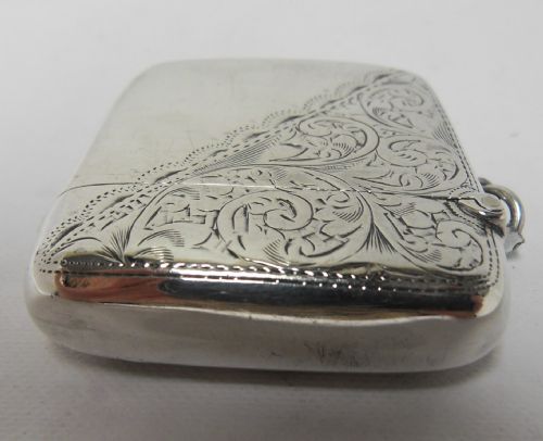 EDWARDIAN SILVER VESTA CASE LONDON 1903 - ADDITIONAL PHOTO 5