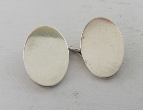 SILVER CHARLES HORNER CUFFLINKS CHESTER 1894 - ADDITIONAL PHOTO 1