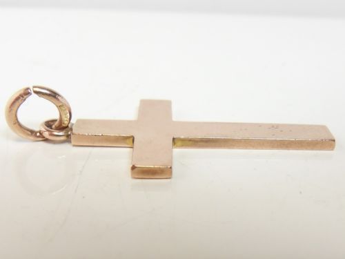 EDWARDIAN 9CT ROSE GOLD CROSS CHESTER 1906 - ADDITIONAL PHOTO 4