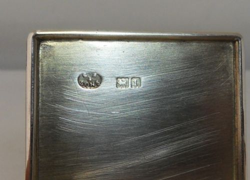SILVER CUT GLASS WRITING SET INCINKWELLSTAMPPEN HOLDER LONDON 1907 - ADDITIONAL PHOTO 5