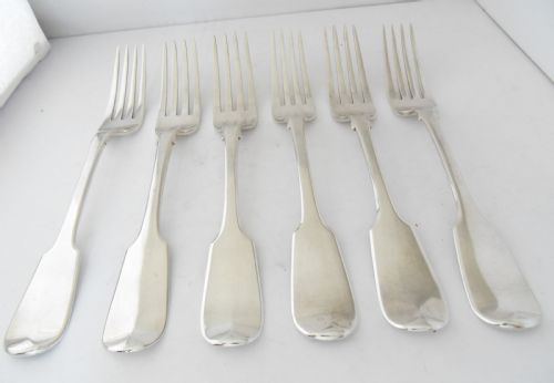 william iv silver dinner forks hallmarked 1830 - CATEGORY: ANTIQUE SILVER - DATED GEORGIAN