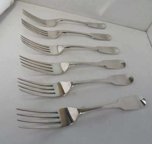 WILLIAM IV SILVER DINNER FORKS HALLMARKED 1830 - ADDITIONAL PHOTO 3