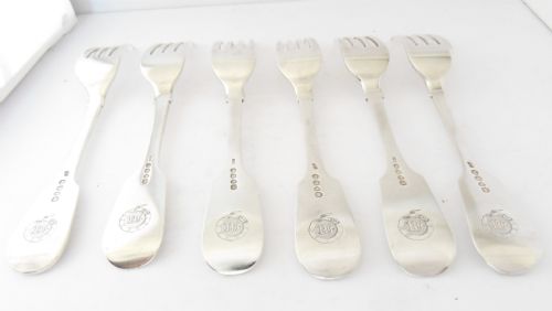 WILLIAM IV SILVER DINNER FORKS HALLMARKED 1830 - ADDITIONAL PHOTO 6
