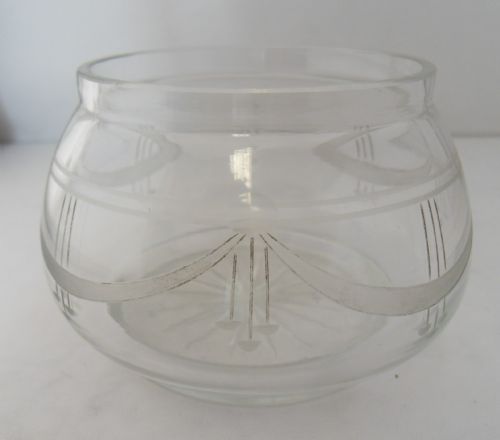 SILVER TOPPED CUT GLASS JAR BIRMINGHAM 1920 - ADDITIONAL PHOTO 7