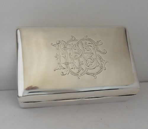 FINE VICTORIAN SILVER BOX LONDON 1895 - ADDITIONAL PHOTO 5
